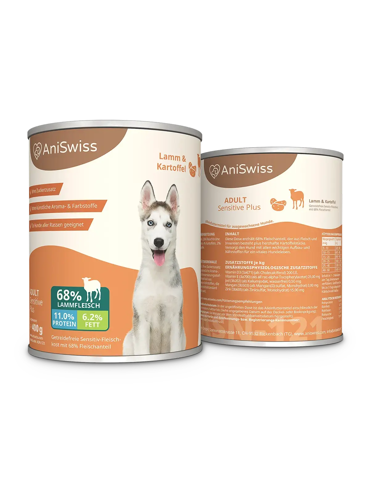 Hundefutter Lamm und Kartoffel-sensitiv Hundefutter-Nassfutter Hund-getreidefreies Hundefutter
