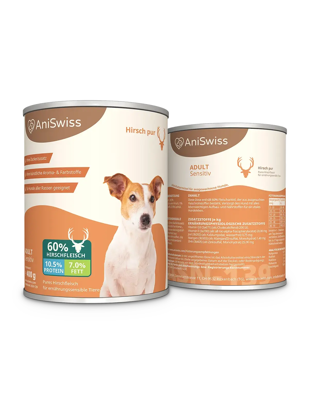 Hirschfleisch-Hundenassfutter-Hundefutter viel fleisch-gesundes Hundefutter