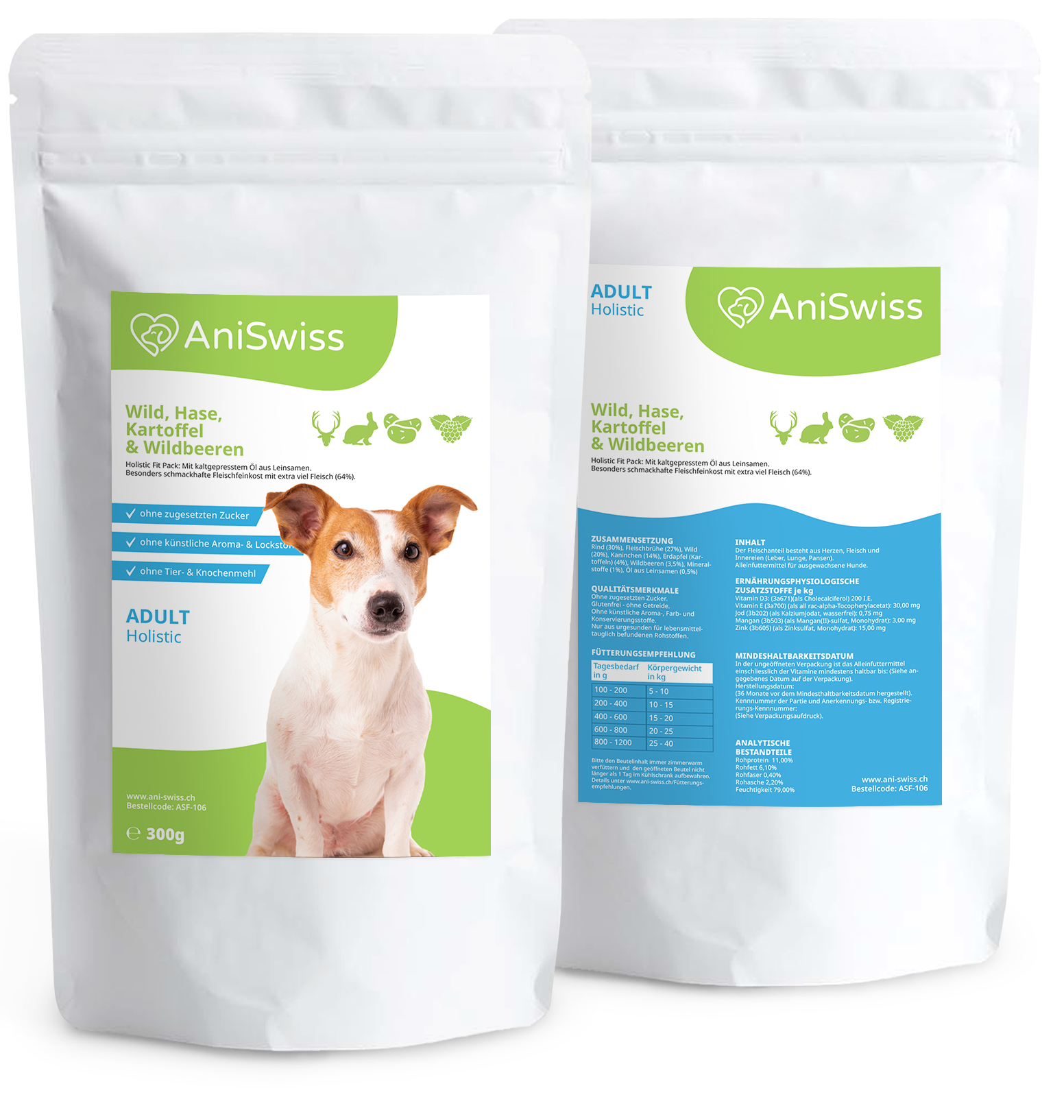 Premium Hundefutter - Nassfutter Hunde - Hundenahrung feucht - Hundefutter online kaufen - bestes Hundenassfutter - Nassfutter mit Wild - Hundefutter mit Beeren